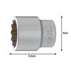 Tone Socket (12 Angles) 6D-36 Insertion Angle 19.0 mm (3/4 ") Double Side Width 1.4 inches (36 mm)