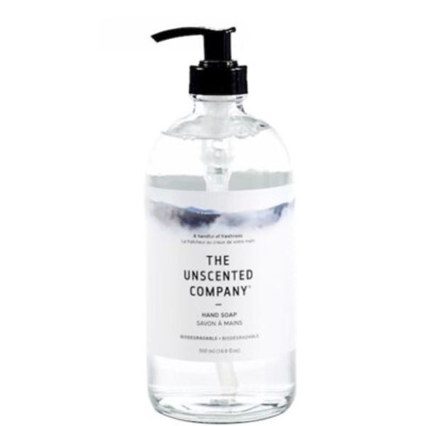 Liquid Hand Soap Glass Bottle  16.9 Oz