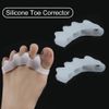 2PCS Silicone Bunion Toe Corrector Orthotics Straightener Separator Pain Foot US