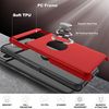 for Pixel 7 Pro Case with HD Screen Protector, [Scratch Resistant]+[Heat Dissipation] Magnetic Kickstand Shockproof Case for Google Pixel 7 Pro,Red