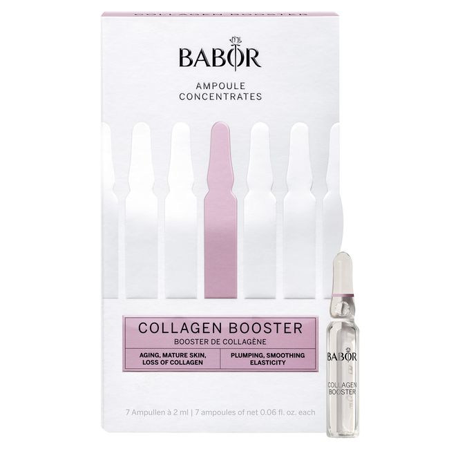 BABOR Collagen Booster, Anti-Aging Serum Ampullen für das Gesicht, Mit Tripeptid für mehr Elastizität und Glätte, Ampoule Concentrates, 7 x 2 ml