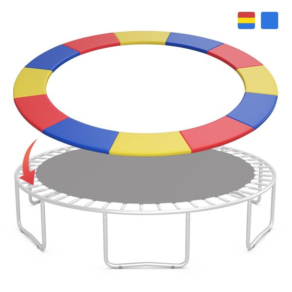 16FT Trampoline Replacement Safety Pad Universal Trampoline Cover Multi-color