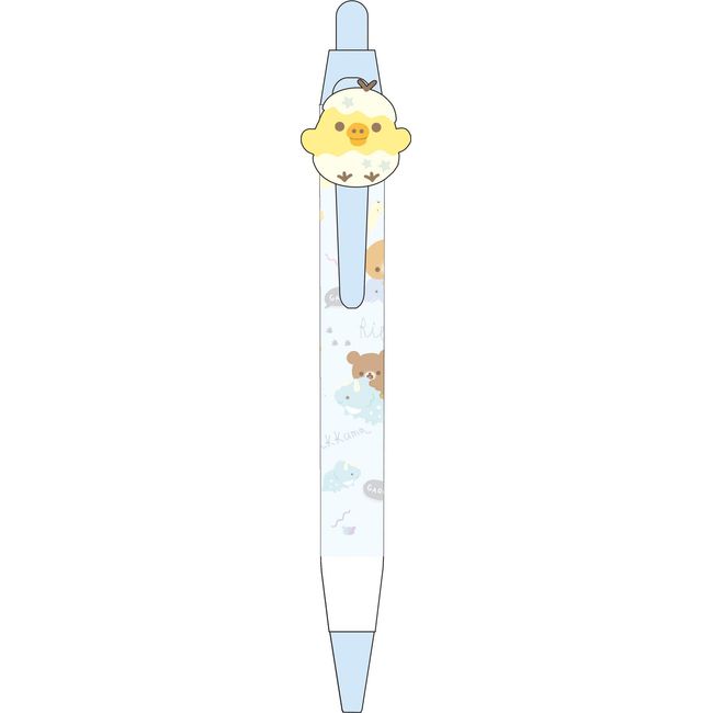 San-x Rilakkuma Ballpoint Pen with Mascot PR00102 Blue