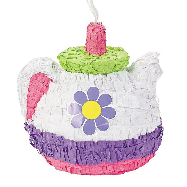 Tea Pot Pinata with Hanger - Tea Party Games and Supplies