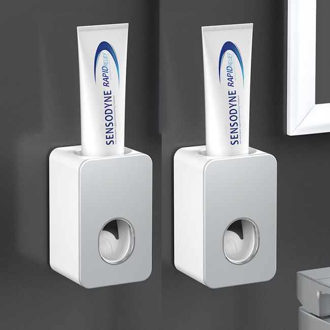 Toothbrush Holders for Bathroom, with Automatic Toothpaste