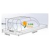 LINKSOLAR Weatherproof ABS Solar Double Cable Entry Gland,Curved Cable Connector