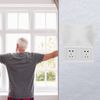 HOMSFOU 1pcs Wall Switch Socket Outlet Cover, 86 Type Wall Outlet Plate Panel Box- Proof Box Guard Case Protector (White)
