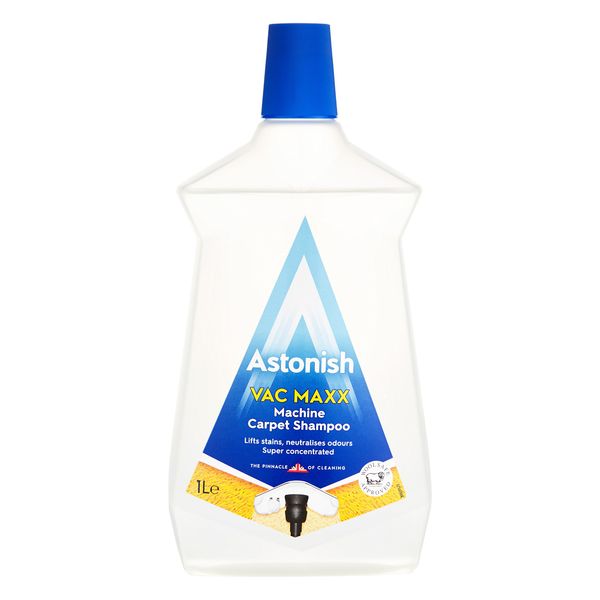 Astonish Vac Maxx Electric Machine Carpet Shampoo 1 Litre (Six Bottles)