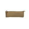 SLOW embossing leather genuine leather pen case, Gray, Casual