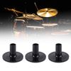 8PCS Black Drum Cymbal Sleeves Long Plastic Drum Set Musical Instruments Accessory Replacement