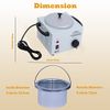 𝟐𝟎𝟐𝟑 𝙐𝗽𝒈𝒓𝒂𝒅𝒆𝒅 Single Pot Electric Wax Warmer Machine for Body Hair Removal Hot SPA Aluminum Heater with Wooden Wax Sticks