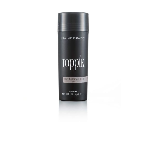 Toppik hair fibres for extra fullness, volume. grey