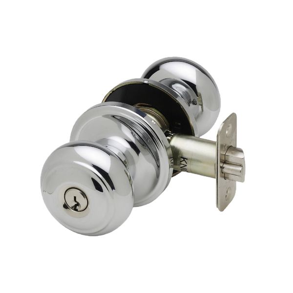 Copper Creek CK2040PS Colonial Door Knob, Keyed Entry Function, 1 Pack, Polished Stainless
