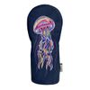 Sunfish Hand Embroidered Jellyfish Driver Headcover -Navy