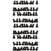 100 BLACK 2-56 Hex-Drive Button-Head 3/16" Screws +100 BLACK Washers For Customs