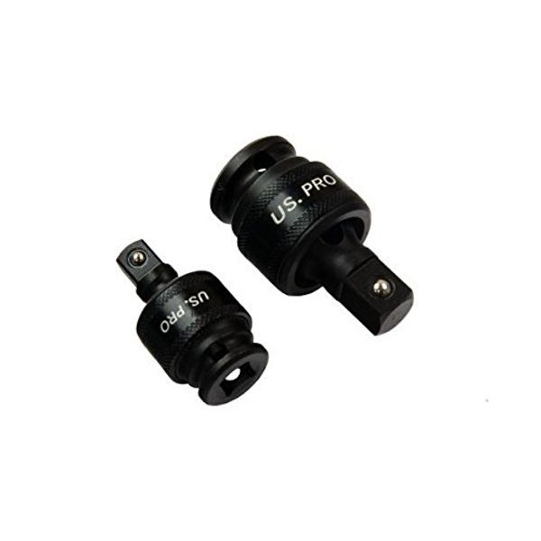 US PRO 2PC Impact Universal Joint Set 3/8" & 1/2" Drives 1466