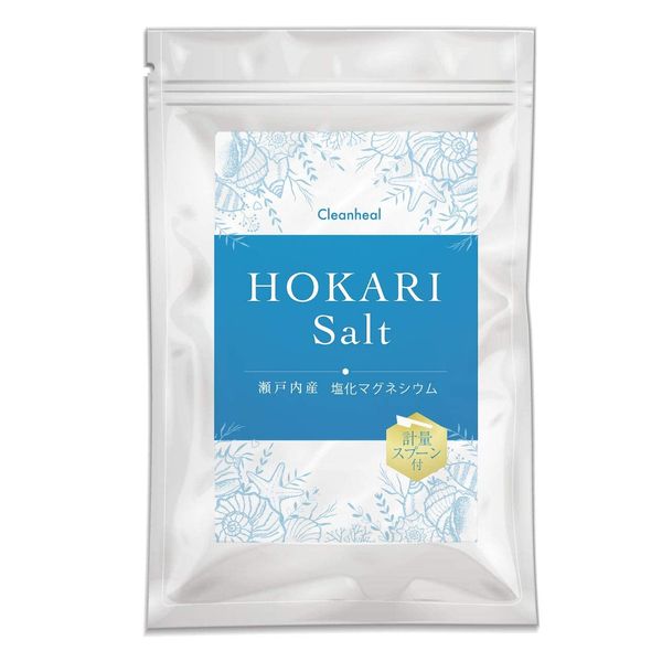 HOKARI Salt Bath Salt, Magnesium, Nigari, Made in Japan, Moisturizing, 17.6 oz (500 g), 1 Month Supply, Measuring Spoon Included