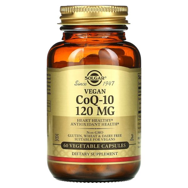 Vegan CoQ-10, 120 mg, 60 Vegetable Capsules