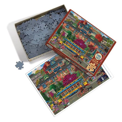 Cobble Hill 275 Piece Easy-Handling Puzzle - Trolley Station - Sample Poster Included