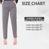 Ladies Trousers Half Elasticated Women Pull Up Pants Formal Office Work Trousers (as8, Numeric, Numeric_6, Regular, Extra_Long, Black)