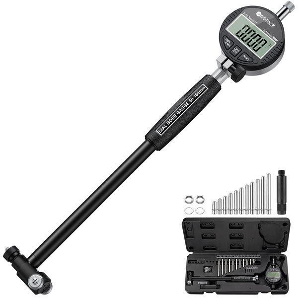 Neoteck Dial Bore Gauge Deep Engine Internal Cylinder Measure Tool 2-6"/0.0005"