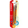 STABILO - Tintenroller - worker+ - medium - 2er Pack - blau, schwarz