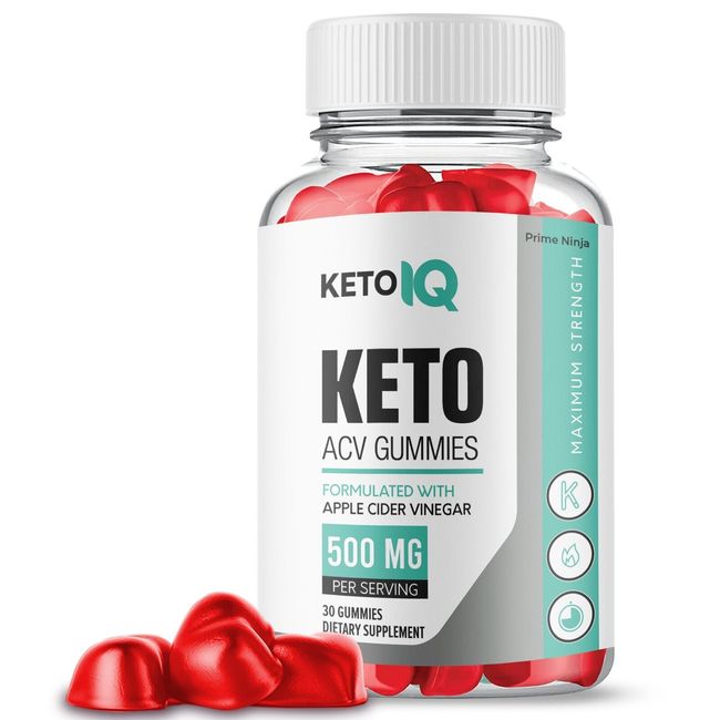 KetoIQ Keto ACV Gummies, Keto IQ Gummies Maximum Strength Official ( 1 Pack )