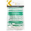 Kobe Professional Hairdressing Perm Rods with Rubbers (Green/White 6 MM)