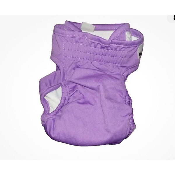 PET PARENTS Washable Reusable Lilac Dog Diaper Size Small