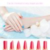 Fibreglass Nail Extension Kit, 200 PCS Nail Extension Fiberglass Nail Tips Quick Extension Fiberglass Gel Nail with 2 PCS Tweezers 5 PCS Clips for Nail Art Nail Extension