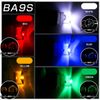 .C LED Base, BA9S Green Meter Bulb, Tacho Lamp, Indicator, Air Conditioner, Super Diffusing, Full Luminous, Set of 2