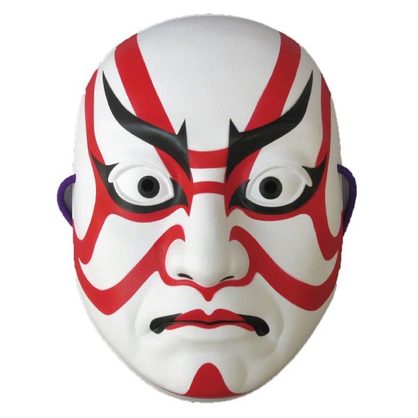 Omatsuri Land Japanese Kabuki Mask Sujiguma Design