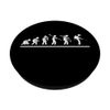 Pest Control Evolution Men Funny Exterminator PopSockets Adhesive PopGrip