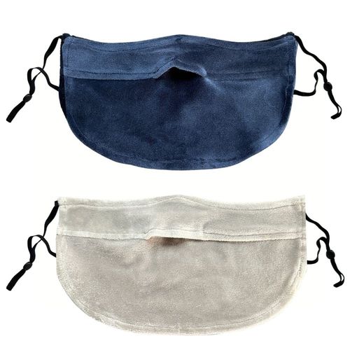 White Beauty Mask, Winter Mask, Thermal Mask, Warm Mask, Cloth Mask, Washable Mask, Flutter, Popular, Does Not Smudge Glasses, Moisturizing Mask, Sleeping Mask, Sleep Mask (Navy & Silver Gray)