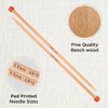 KnitPro Basix Beech Single Pointed Needles 12" (30cm) | 6.00mm