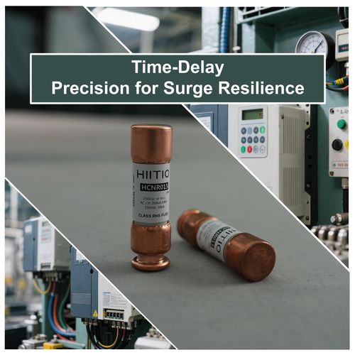 HIITIO Time Delay Fuse, RK5 Cartridge Fuse, 250Vac/150Vdc 15A Class R, Fusetron Dual Element Time-Delay Current Limiting Class(Pack of 2)
