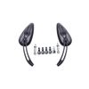 Motorcycle Teardrop Skull Rearview Mirrors for Harley Dyna Electra Glide Softail