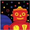 Creative Converting Party 'Bots Lunch Napkins - 16 ct