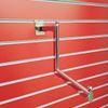 Chrome Stepped Arm Clothes Rail Cranked Display Arm For Slatwall