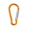 10x Small Orange Carabiner Push Spring Snap Clip Backpack Keychain Ring 1"-2"
