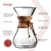 Chemex 8-Cup Wood Neck Coffee Maker - Clear