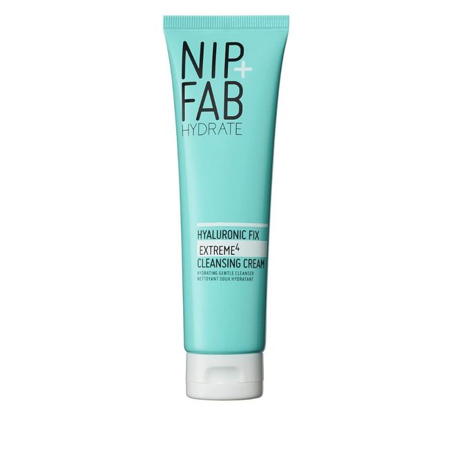 Nip + Fab Hyaluronic Fix Extreme4 Cleansing Cream | 150 Ml | Sanfte Reinigung | Gesichtsreinigung | Anti-Aging | Feuchtigkeitsspendend Für Trockene/Empfindliche Haut | Beruhigend