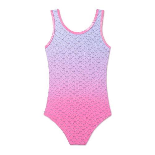 Girls' Summer Swimming One-Piece Bikini Sports Swimwear Girls Hawaiian Swimsuit UV Protection Opaque Chlorine Resistant Anti Pilling with, Pink mermaid