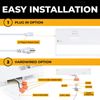 LED Under Cabinet Lighting Hardwired - 3CCT 24 Inch White Finish - Undercabin...