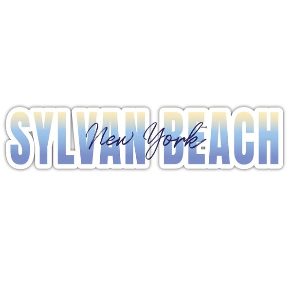 Sylvan Beach New York Souvenir 2-Inch Magnet Script Design 2 Inch|Magnet