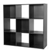 Black 9-Cube Closet Organizer Storage Shelf Save Space Bedroom Bookrack Durable