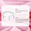 DWCN Table Cloth Wipe Clean Tablecloth Pink Table Cloth Waterproof Tablecloth Wipeable Tablecloths Rectangular 130X180 cm