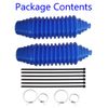 TEAMWILL Universal Silicone Rack And Pinion Steering Boot Pinion Boot Gaiter Kit Blue