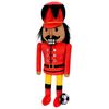 iscream Plush 18.5" Soccer Nutcracker Embroidered Accent Holiday Pillow Buddy