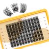 QUEWEL Lash Clusters - 14mm Soft & Lightweight Eyelash Extensions for Beginners